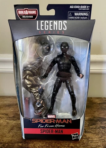 Marvel Legends Far From Home STEALTH SUIT SPIDER-MAN Molten Man Series Hasbro Cover