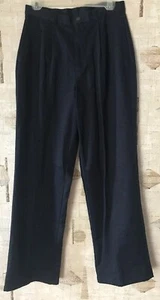 IZOD Navy Blue Pleated Front Khaki Chino Pants Boy’s Size 20R - Picture 1 of 9