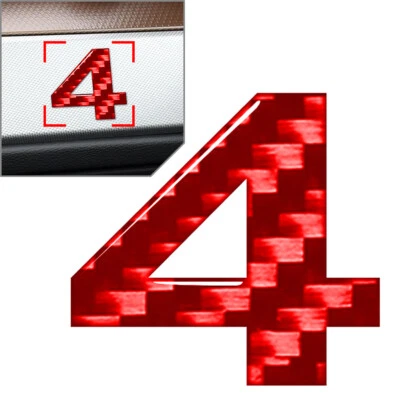 Window Door Wall Car Badge Emblem Number Signs Decals Stickers 4 - Image 1 of 4