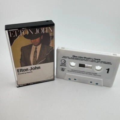 Elton John "Breaking Hearts" Cassette Album 1974 - Image 1 of 2
