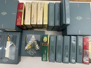 Lenox Orrefors Christmas Tree Ornament Collectors - You Pick Choose - Collection - Picture 1 of 57