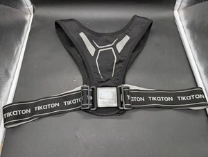 Tikaton Running Vest. Lightweight. Adjustable Cell Phone Pouch Black Reflective - Picture 1 of 6