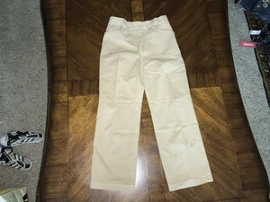 Burberry Boys Chino Pants Size 6 – 100% Cotton Beige Khakis – Classic Style - Picture 1 of 10