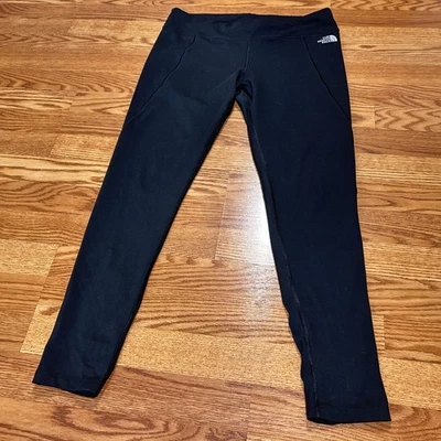 Meia-calça atlética The North Face feminina grande preta ajustada caminhada ioga atletismo - Imagem 1 de 4