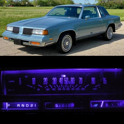 Speedometer Speedo LED Bulbs + Sockets Blue For Oldsmobile 78-88 Olds Cutlass - Image 1 of 4