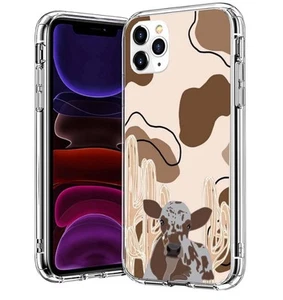 Hsdhacn Cow Skin Print Case For The iPhone 13 Pro Supports Wireless Charging - Picture 1 of 4