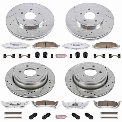 Kit de frenos Power Stop para Mercury Grand Marquis 2003-2011 - Guerrero delantero y trasero Foto 1 de 4