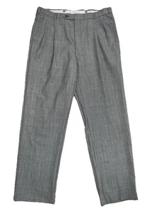Christian Dior Monsieur Gray Business Straight Leg Dress Pants Pleated Size 34 - Picture 1 of 12