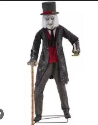 6 pies Animatronic animado Scrooge decoración navideña Foto 1 de 3