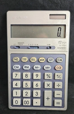 Sharp EL-339H 12 Digit Desk Calculator Solar Cell - Image 1 of 4