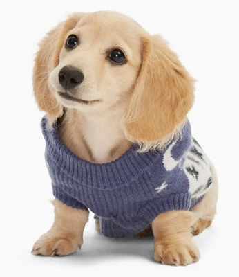 $ 75 NAADAM Cashmere Scenic Fair Isie Dog Sweater Size XS - Image 1 of 4
