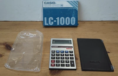 Casio LC-1000 Calculator – 10-Digit Classic Pocket Calculator Vintage 80s NOS - Image 1 of 4