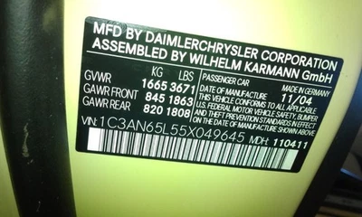 Harmonic Balancer Fits 05-08 CROSSFIRE 183101 - Изображение 1 из 4