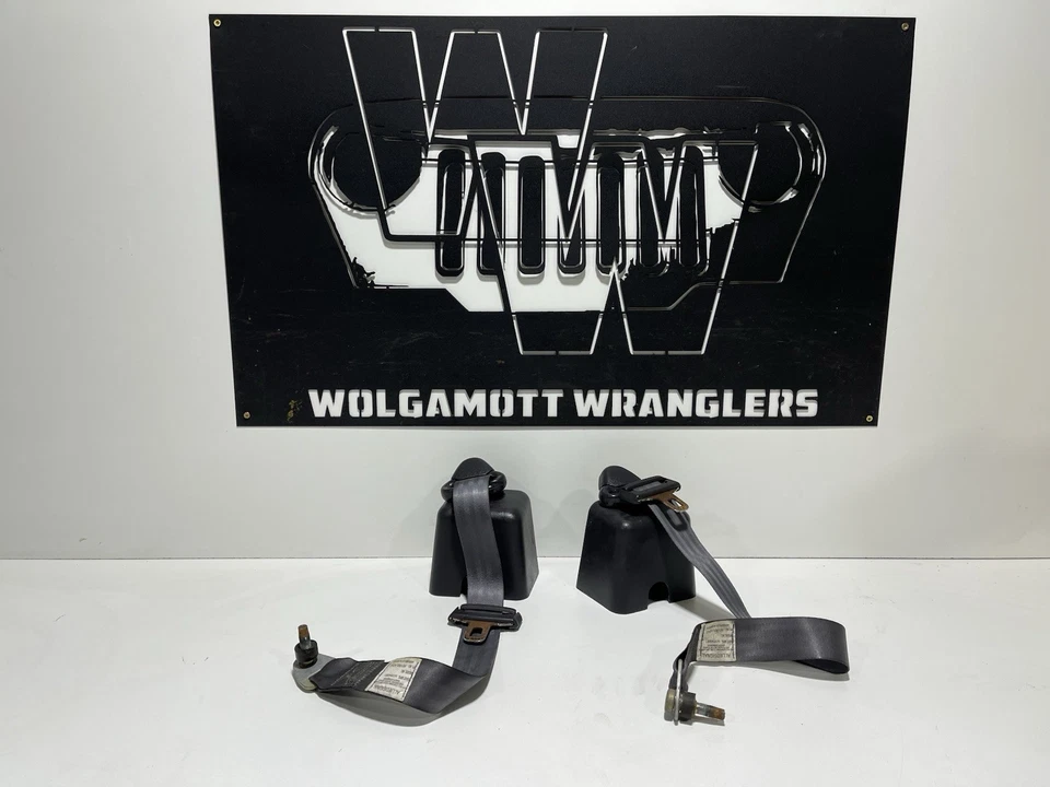 Cinturones de seguridad retractores traseros macho Jeep TJ Wrangler 97-02 con par de pernos Foto 1 de 4