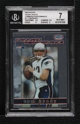 2002 Pacific Heads Update Command Performance Tom Brady #11 BGS 7 - Image 1 of 2