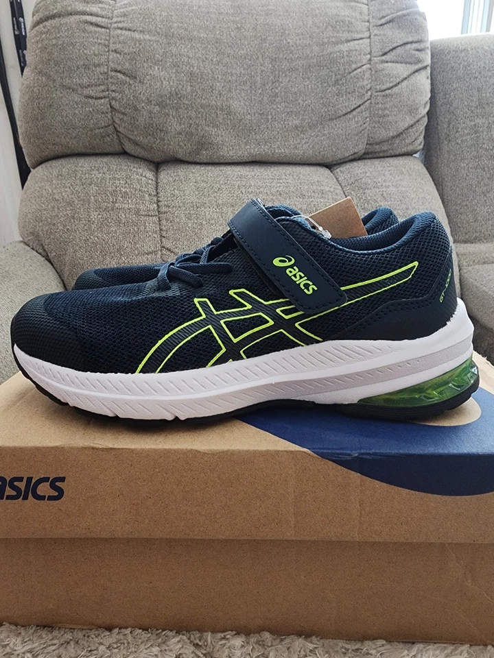 Asics GT-1000 11 PS Azul/Verde Talla 2.5 Juvenil/4.5 Mujer. ¡NUEVO! Foto 1 de 4