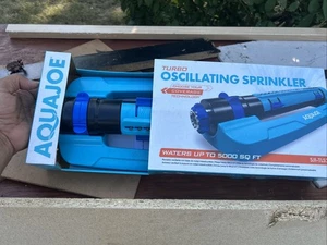 Irrigatore per prato oscillante Aqua Joe Turbo 5000 piedi quadrati copertura irrigatore da giardino - Foto 1 di 14