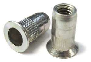 Metric Zinc Steel Countersunk Rivnut Rivet Nuts - M4, M5, M6, M8 & M10 - Picture 1 of 1