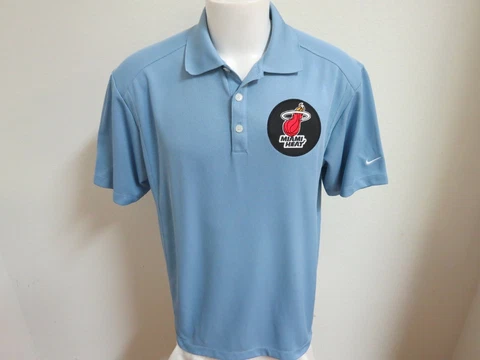 Sz M-2XL Miami Heat Nike Dri-Fit Mens Polyester #04M Polo Shirt Cover