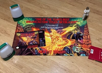 Skyblazer Poster Super Nintendo NES 1994 SNES Video Game Store Promotional Promo - Image 1 of 4