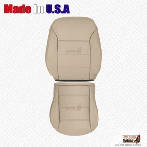 2002 2003 2004 Volkswagen Jetta Front Driver Bottom & Top Leather Cover Beige - Picture 1 of 5