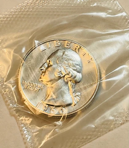 1960 Washington Proof Silver Quarter Cover