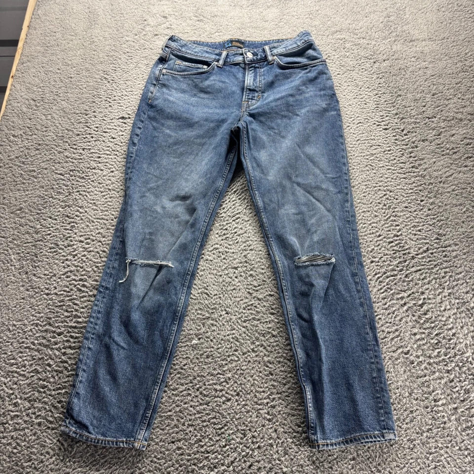 Pantalones de mezclilla Regal Exchange para hombre 33x30 azul lavado claro algodón elástico calce ajustado Foto 1 de 4