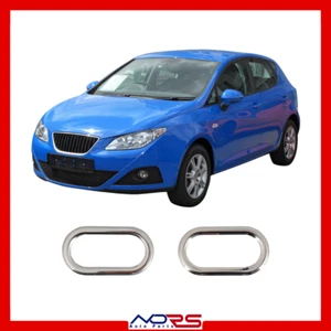 SEAT IBIZA 4 COMPATIBLE 2009- CADRE DE SIGNAL CHROME 2 PIÈCES - Imagen 1 de 10