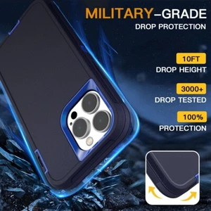 Pour iPhone 16 15 14 Pro Max 16e 13 12 + Coque Intégrale Antichoc 360 Résistante - Photo 1 sur 43