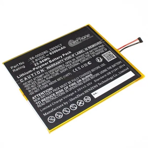 3,8V Akku für Amazon Kindle Fire HD 10.1 9th M2V3R5 - 58-000280 2955C7 - 6300mAh - Bild 1 von 2