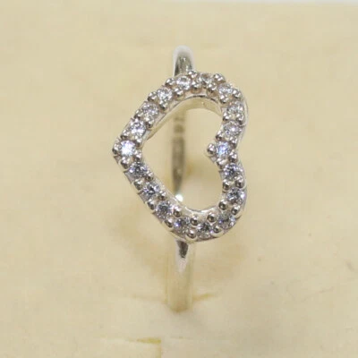 New Authentic Pandora Ring Be My Valentine 190861CZ Multiple Sz W Suede Pouch - Image 1 of 4