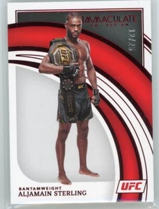  2022 Panini Immaculate UFC Base Ruby #44 Aljamain Sterling #12/25 - Picture 1 of 2