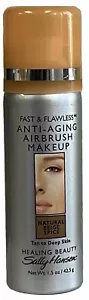 6 Cans Sally Hansen Anti-Aging Airbrush Makeup -Natural Beige Spice 1.5 oz - Picture 1 of 2
