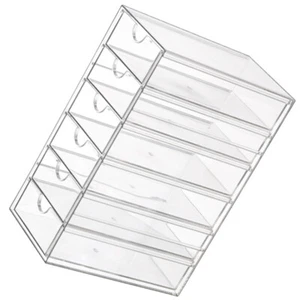 Desktop Storage Box Transparent Compartment Drawer Bins Organizer - Picture 1 of 12