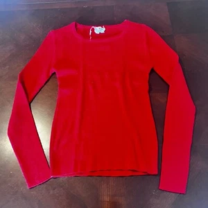 Vintage Crazy Horse Womens Red Long Sleeve Knit Sweater Size S Acrylic/Wool - Picture 1 of 6