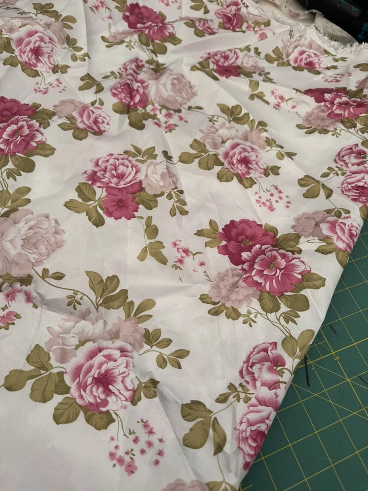 4 metros de tafetán floral, tela para hacer vestidos, cortinas Foto 1 de 3