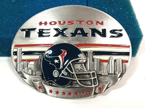 Houston Texans Belt Buckle Siskiyou Buckle Co. 2002 new Cover