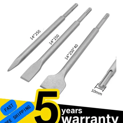 QNGENET 3X SDS Heavy Duty Plus Hammer Chisel Drill Bit Set High Grade Steel