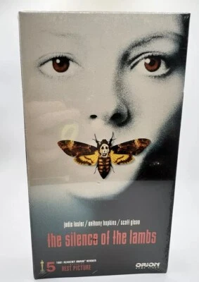 SILENCE OF THE LAMBS, Sealed, 1991 VHS ORION WATERMARKS 1st Release RED FLIP - Image 1 of 4