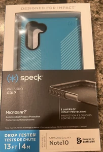 Speck Presidio Grip Case For Samsung Galaxy Note 10 Teal Blue NEW SEALED - Photo 1 sur 3
