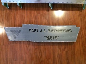 NOT IN STOCK! F18 Hornet Replica Pilot Cockpit Name Panel TopGun MAVERICK - Picture 1 of 12