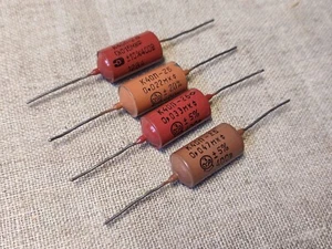 4 pcs. K40P-2  PIO Paper-in-Oil Audio Capacitors assorted 15 nF 22 nF 33nF 47 nF - Picture 1 of 4