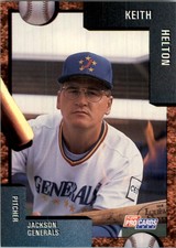 1992 Jackson Generals Fleer/ProCards #3996 Keith Helton
