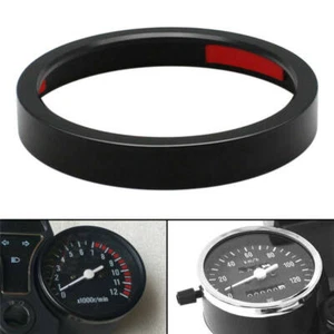 Speedometer Gauge Bezel Accent Trim Ring Black Fit For Harley Dyna Sportster AS - Picture 1 of 5