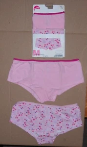 Vintage Girls Maidenform Pink White Blue Panty Boy Shorts Underwear Sz 12 1/2 - Picture 1 of 4