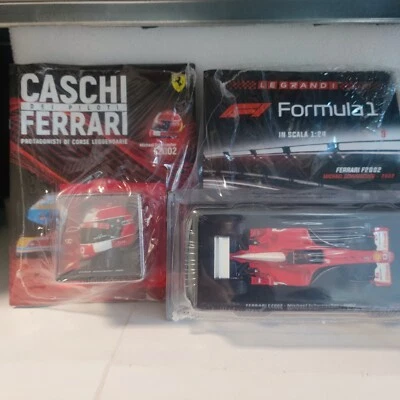 Set F2002 Casco 1:5 E Vettura Schumacher 2002 F1 1:24 NUOVI Spark Centauria - Immagine 1 di 4