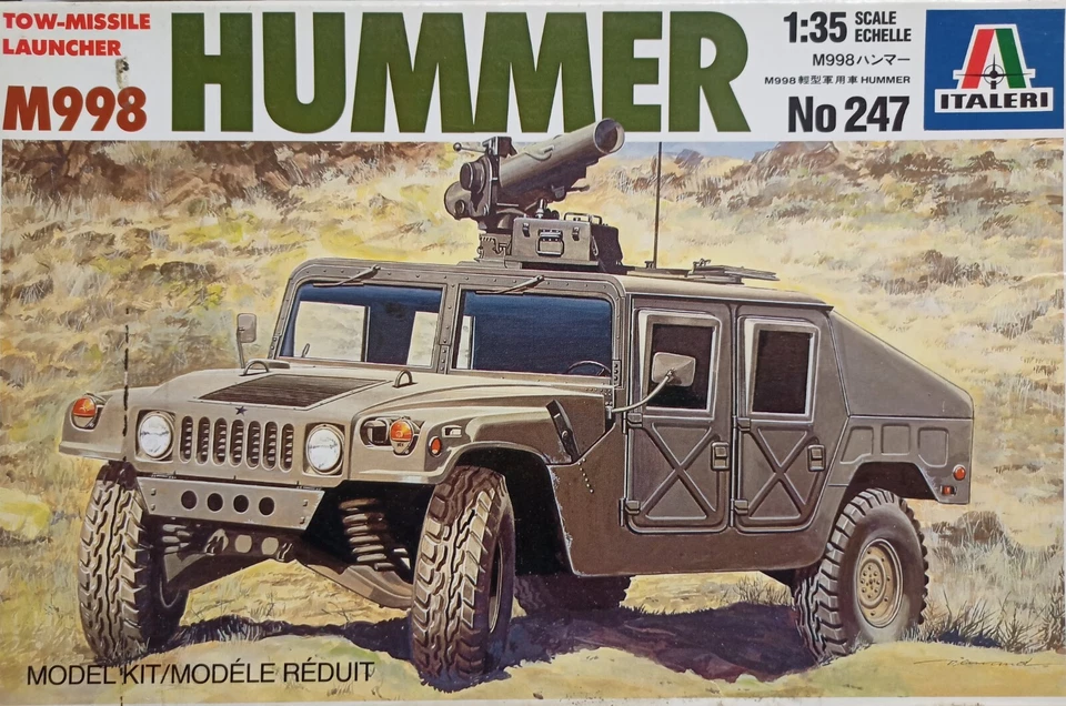 MODELLISMO- M998 HUMMER w/TOW-missile launcher- ITALERI  1/35 scale - Immagine 1 di 1