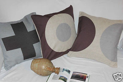 Capa almofada linho decoração casa padrão geométrico country vintage - Imagem 1 de 2