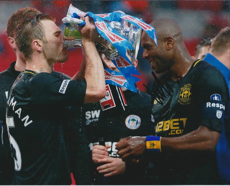 Callum McMANAMAN 10x8 SIGNED Autograph Photo + Dealer COA WIGAN FA CUP Wembley - Image 1 of 1