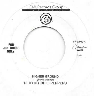 RED HOT CHILI PEPPERS Higher Ground on EMI alternative 45 HEAR Foto 1 de 2
